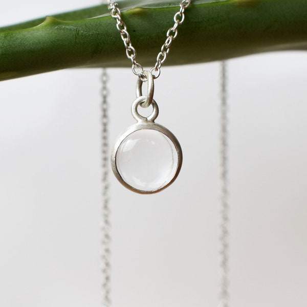 Clear Quartz Pendant Necklace / Rock Crystal Pendant