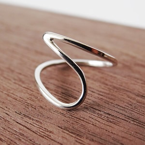 Sculptural Sterling Silver Ring