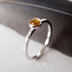 Citrine Ring in Sterling Silver image 1