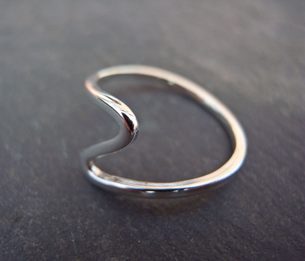 Sterling Silver Flash Ring Etsy
