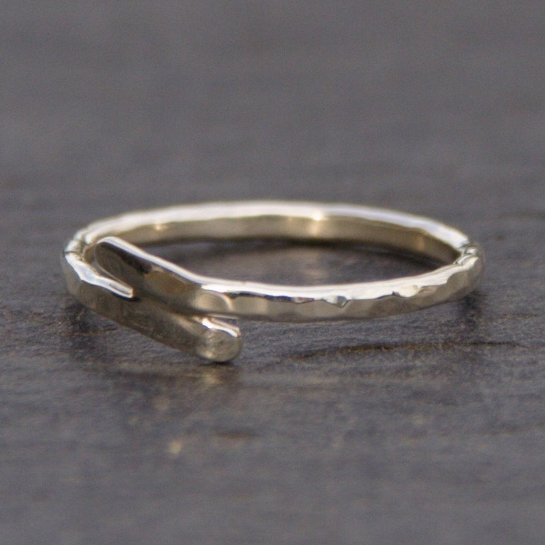 Sterling Silver Ring Near Miss Etsy