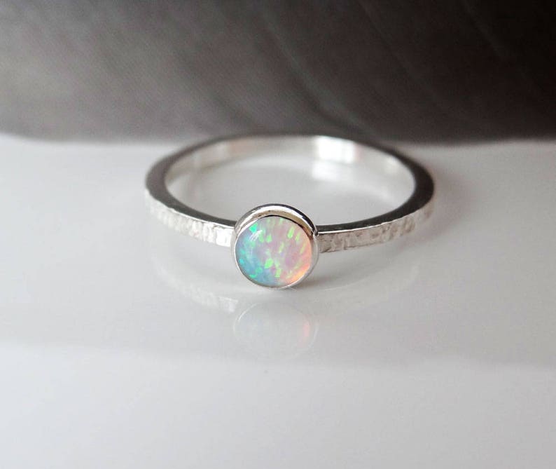 Opal Ring in Sterling Silver image 4