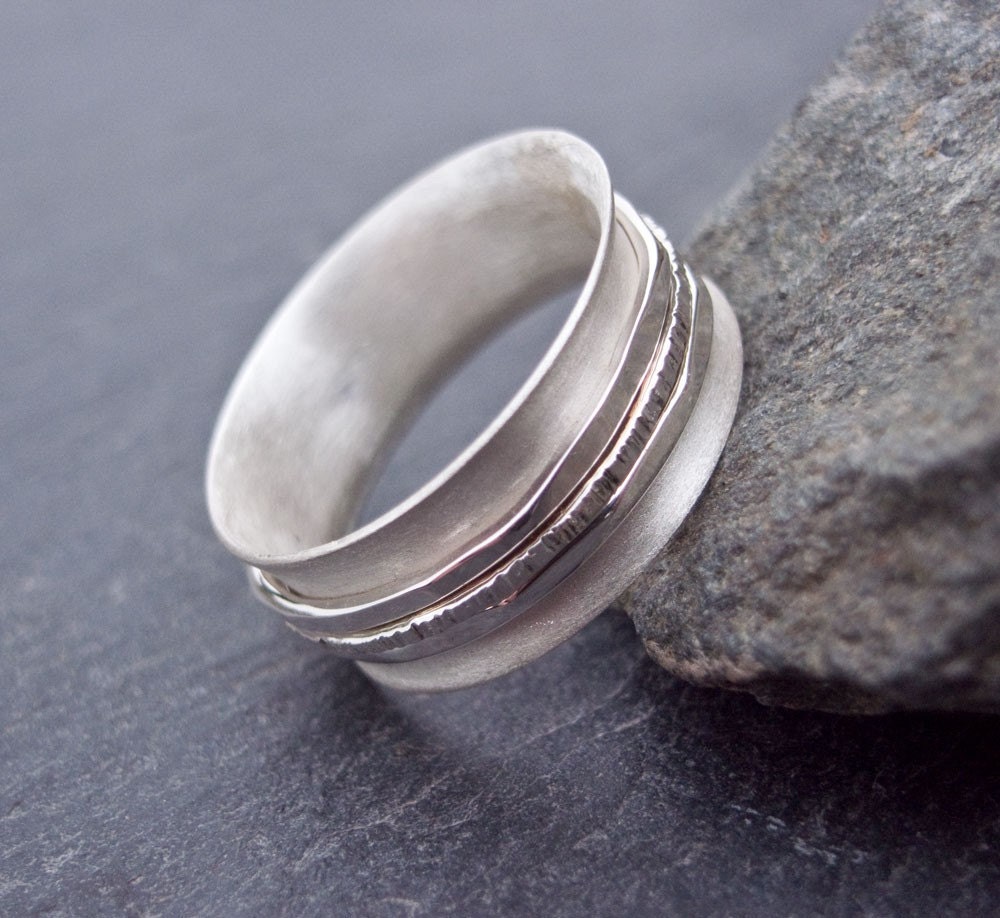 Spinner Ring in Sterling Silver - Etsy