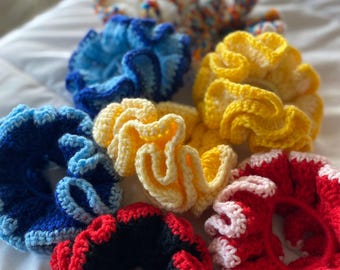 Crochet Scrunchies: Handmade Acrylic Hair Accessory