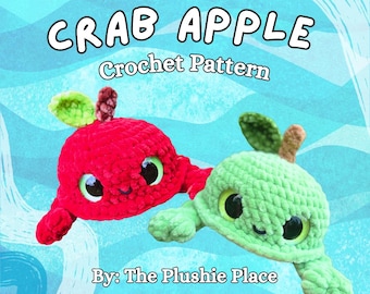 Low-Sew Crab Apple | Amigurumi Crab | PDF Crochet Pattern by The Plushie Place