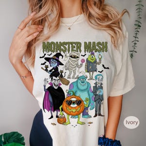 Arquivo digital de Halloween retrô, Monster Mash png, Halloween fantasma vintage png, Camiseta de monstro, Halloween png, Monster mash png, temporada assustadora png