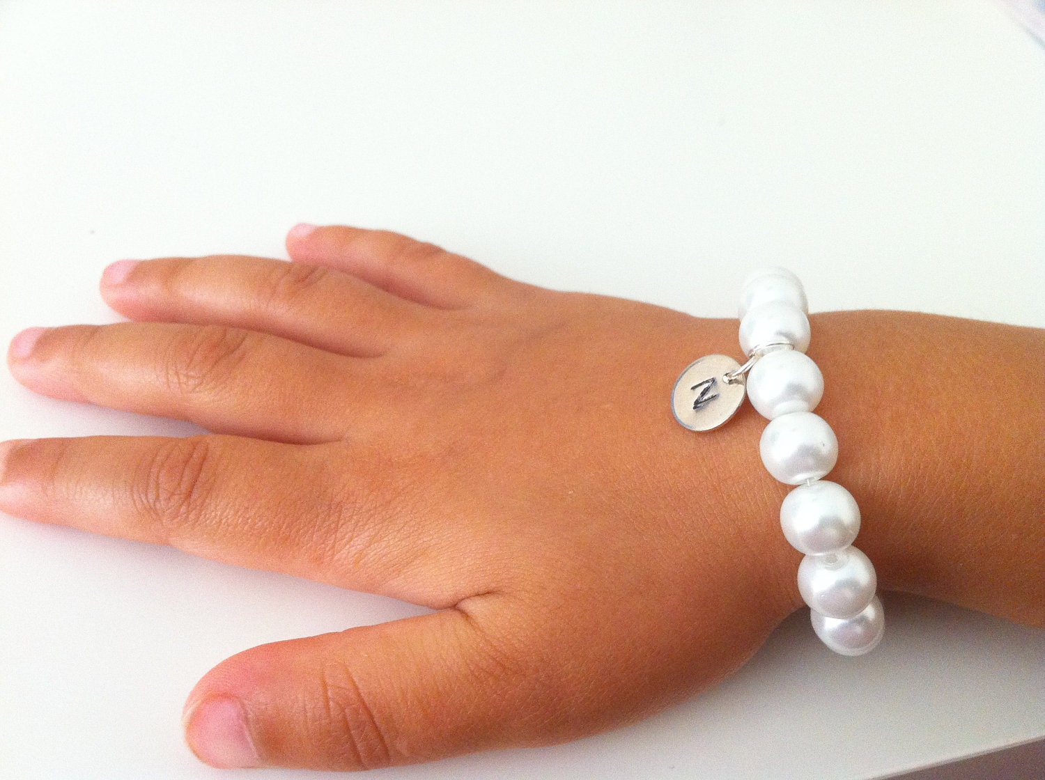 2 Flower Girl Gift Initial Bracelets, Weddings, Flower Girl Jewelry Etsy
