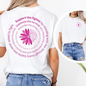 Breast Cancer Awareness Shirt: Pink Ribbon Daisy T-Shirt