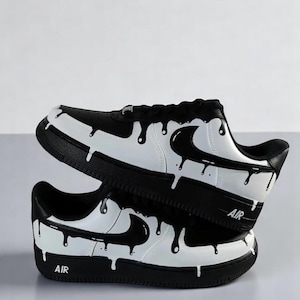 Custom Hand-Painted Drip Air Force 1 Sneakers: Personalized AF1 Shoes