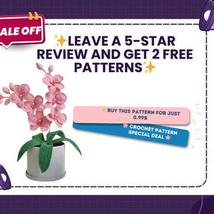 Crochet Orchid Pattern PDF: Realistic Floral Arrangement Tutorial