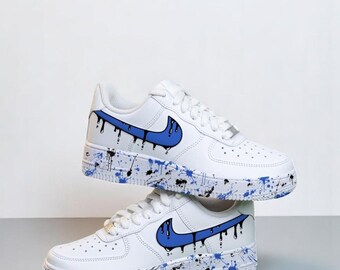 Nike Air Force 1 ドリップペイント ドリッピングペイント エアフォース1 カスタムスニーカー - Etsy