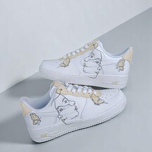 Air Force 1 Custom sneakers Abstract ontwerp voor unieke stijl, custom schoenen Verjaardagscadeaus, handgeschilderde sneaker, gepersonaliseerde schoenen