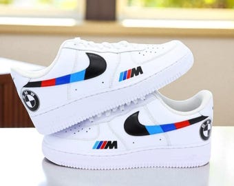 Personalized BMW Air Force 1 Shoes, Custom Hand Painted BMW AF1, BMW AF1 Shoes, Hand Painted AF1 Sneaker, Free Shipping, Personalized Shoes