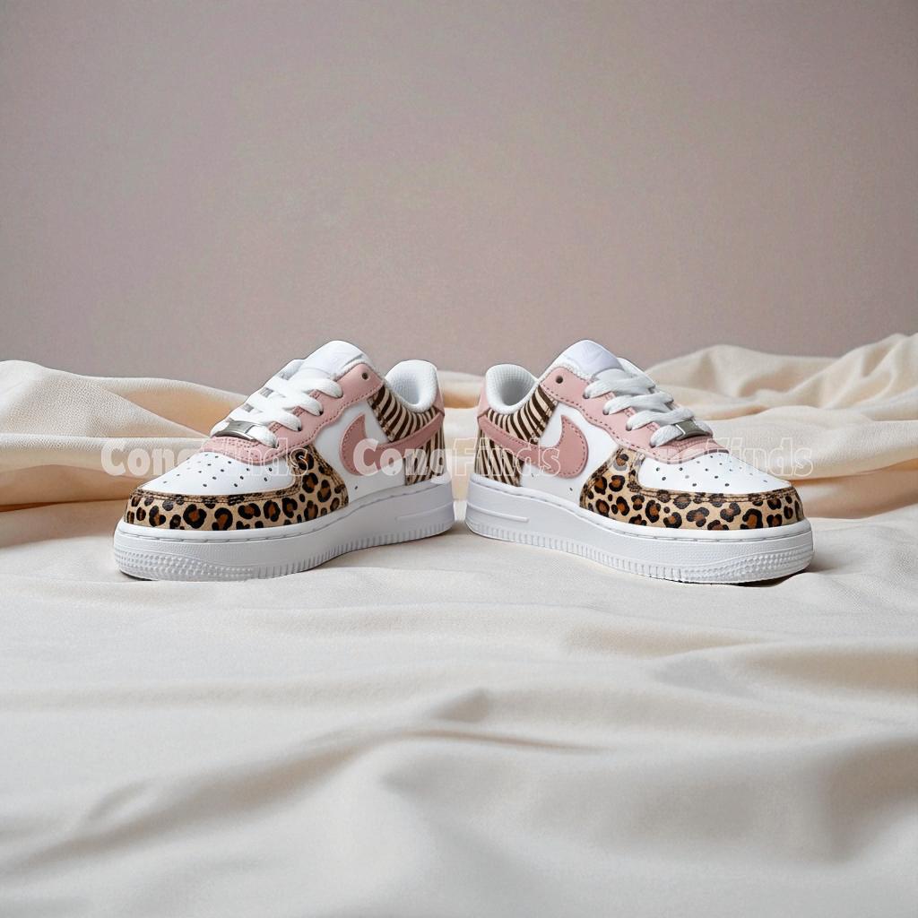pink leopard print nike air force 1