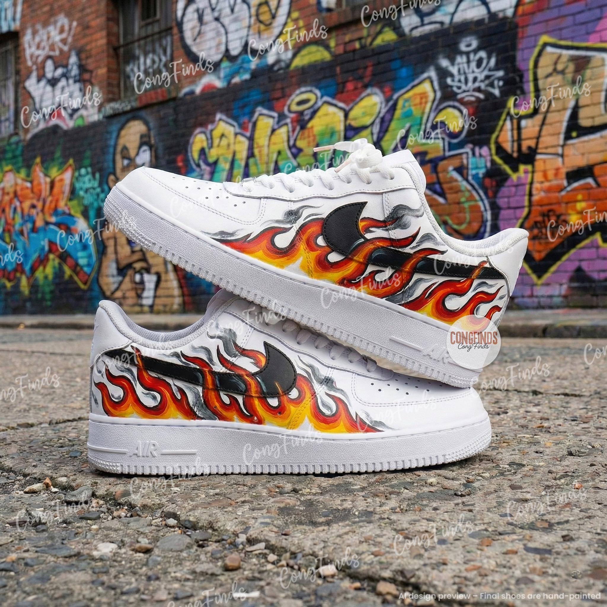 af1 custom fire