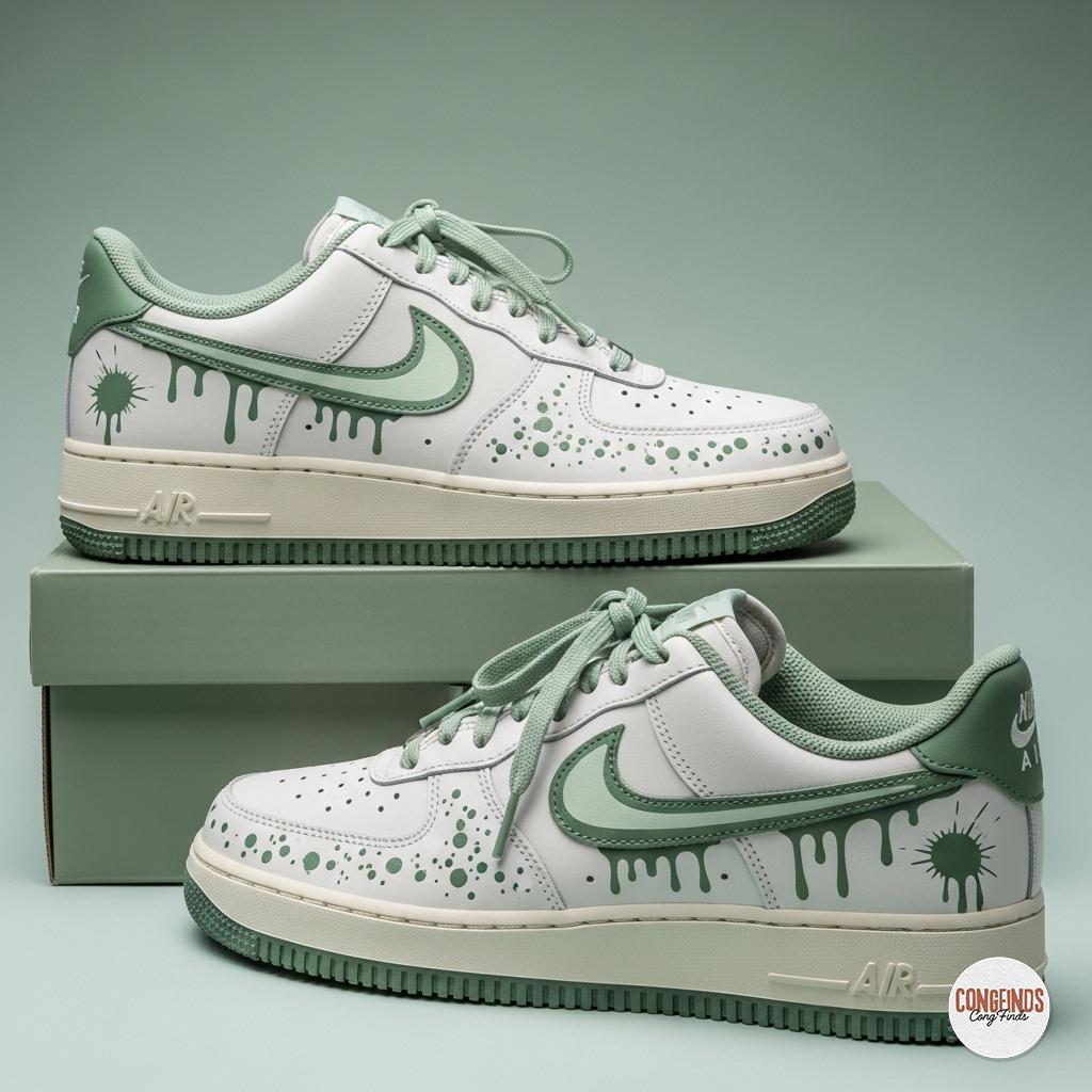 Congfinds Nike Sneakers Nike Air Force Bild Custom Air Force "Chill Cartoon Drippy"  Shoes Sneakers Mens