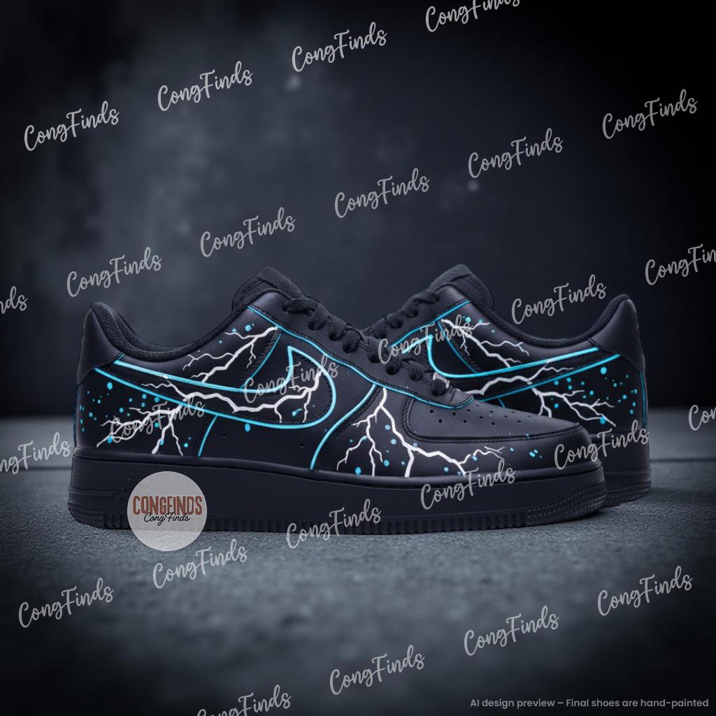 black air force 1 glow in the dark