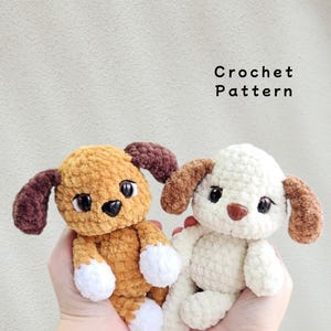 Mini Puppy Dog Crochet Pattern PDF, Amigurumi Dog Tutorial, DIY Puppy Amigurumi, Cute Dog Crochet Pattern, Baby Shower Dog Gift