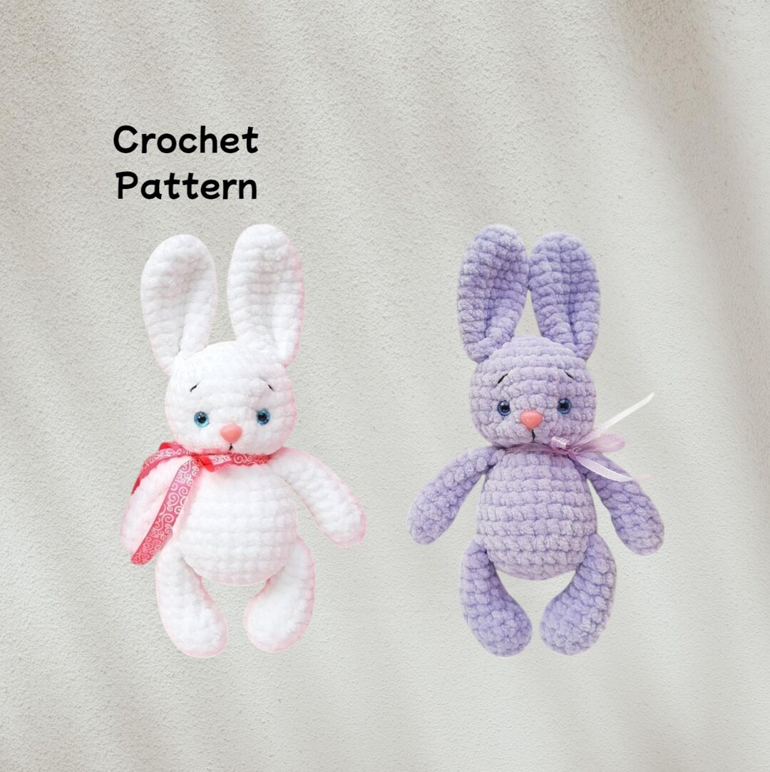 Crochet Bunny Pattern, Amigurumi Rabbit Tutorial PDF in English, Bunny ...
