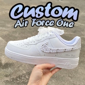 Custom Air Force One, Air Force 1 Custom Sneakers, Personalized Shoes Matching Colours Patterns Logo Design Sneakers Gifts