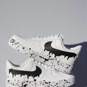 Custom Drip Air Force 1 Sneakers: Hand-Painted Cartoon AF1 Shoes