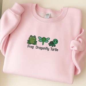 Embroidered Frog Dragonfly Turtle Shirt, Anti Trump Shirt, FDT Shirt, Funny Anti Trump Shirt, Anti Democrat, Liberal Shirt, Political Shirt