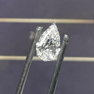 Pear 3.03 Lab Grown Diamond For Engagement Ring IGI Certified D VVS1