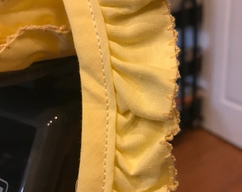 7 feet of beautiful yellow gathered cotton seam Binding /ribbon /sewing trim