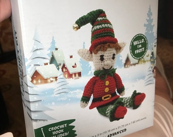 Crochet Kit: Christmas Elves – Green Frog