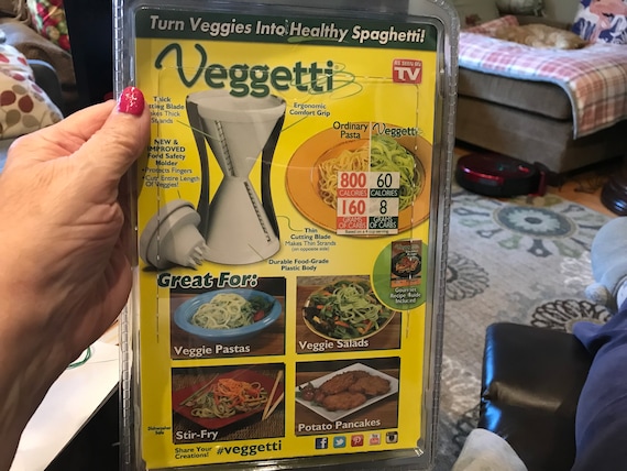 Veggetti Spiral Vegetable Cutter Gourmet Recipe Guide Included Healthy  Spaghetti Maker 