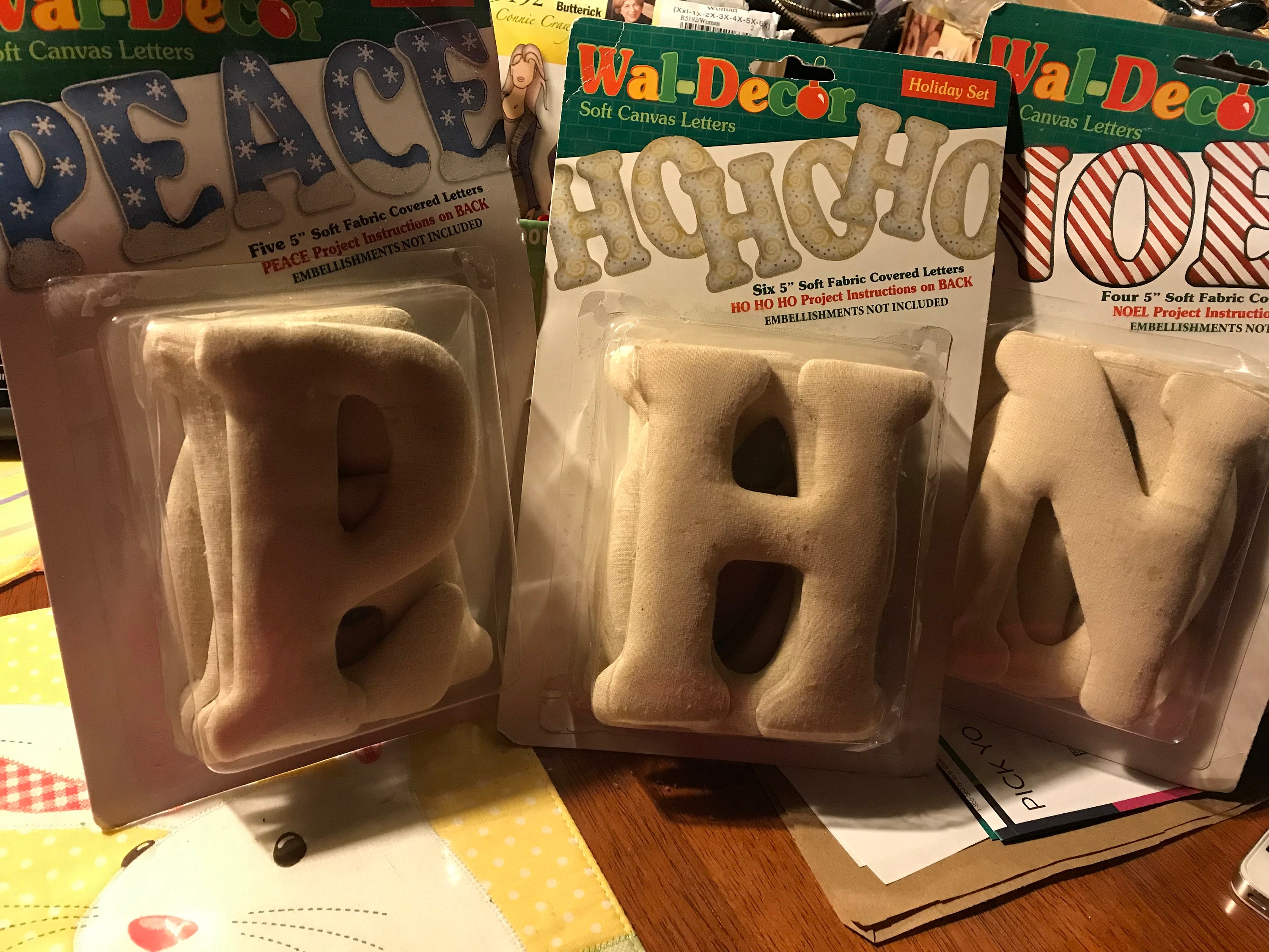 Fabric Covered Letters