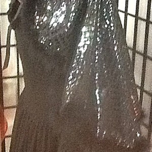 Long black dress and cape costume Morticia Addams Elvira elegant witch etc Halloween free shipping