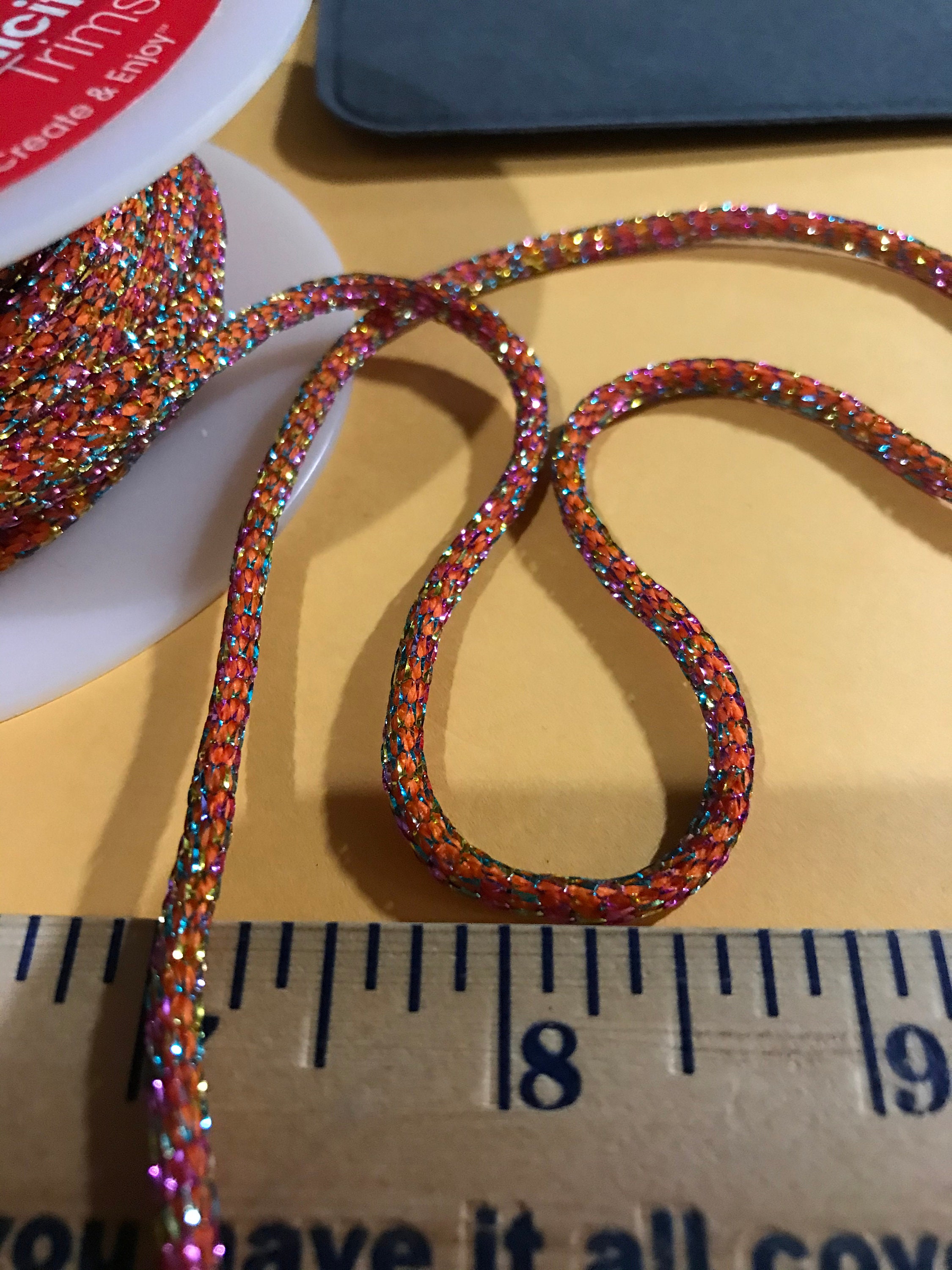 4 Yards Simplicity /wrights Trims Orange Green or Silver Etsy UK