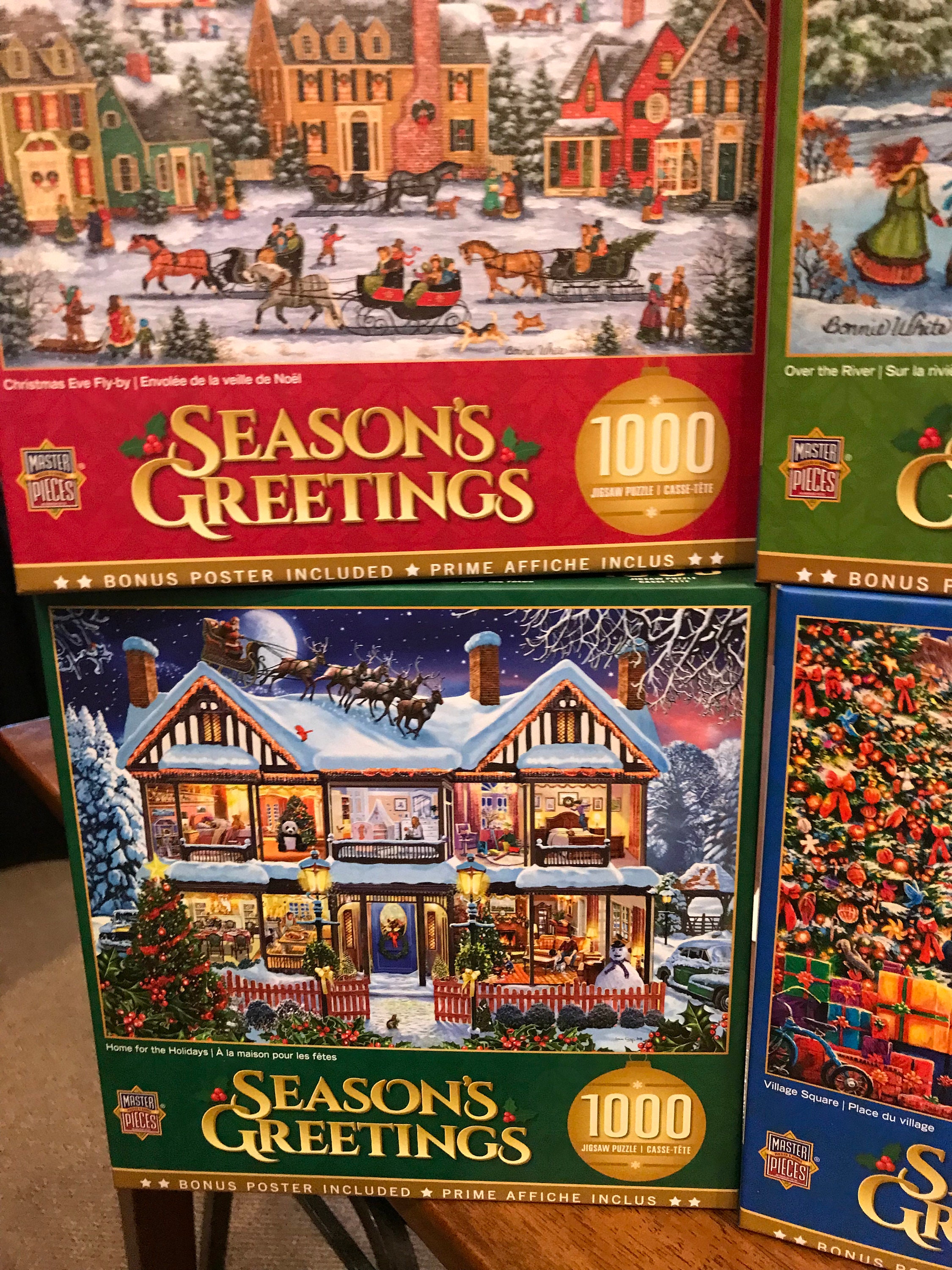 Puzzle Maison de Noël, 1 000 pieces