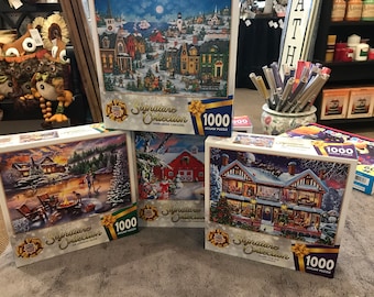 NIB Masterpieces Christmas Signature collection jigsaw puzzle - 1000 pieceS
