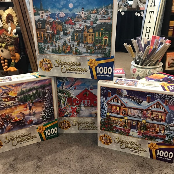 NIB Masterpieces Christmas Signature collection jigsaw puzzle - 1000 pieceS