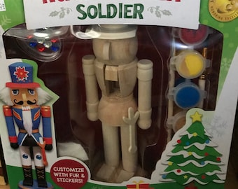 NIB paint your own full size Nutcracker character from Works of Ahhh - kid’s craft age 4+
