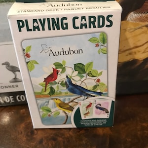 NIP Birds Audubon playing cards - custom design standard deck