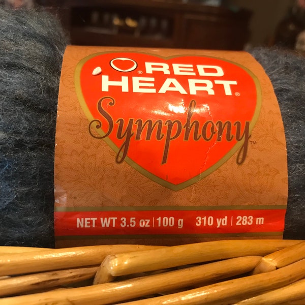 1 NIP Red heart symphony yarn - color: River blue- 3.5 oz acrylic /medium weight 4