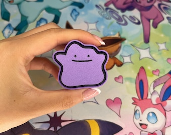 Ditto Fidget Keychain – Cute Pokémon-Inspired Keychain for Stress Relief, ADHD, and Collectors
