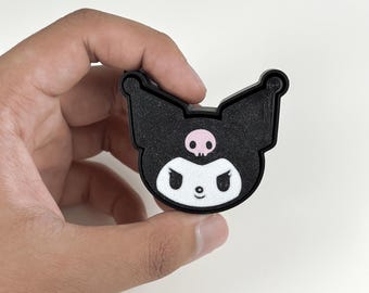 Kuromi Fidget Clicker Keychain – Sanrio Inspired Kawaii Stress Toy