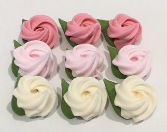 40 Mini Royal Icing Rosettes - Etsy