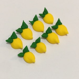 100 royal icing lemons Approx. size 1/2”