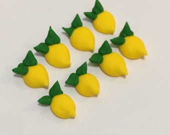 100 royal icing lemons Approx. size 1/2”
