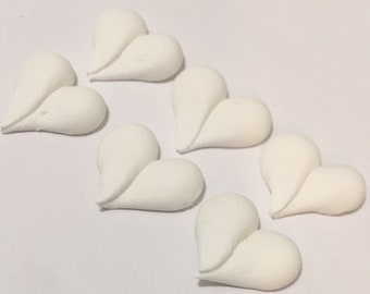 Reserved 525 Royal Icing sugar hearts Approx. Size 1”