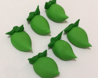 100 royal icing limes Approx. size 1/2”