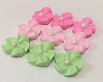 150 Royal Icing mini flowers for Cake Decorating