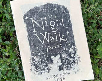 Night Walk Forest Zine art book