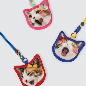 Personalisierte Geldbörse, Taschentuchbox, Taschentuchbox, Haustier-Accessoires, Geldbörse | Handgemachte Geschenk für Tierliebhaber, Einzigartige Kitty Beutel