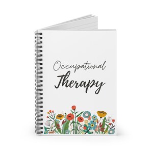 Notatnik spiralny terapii zajęciowej, prezent na miesiąc terapii zajęciowej, prezent dla terapeuty zajęciowego, notatnik terapeuty zajęciowego